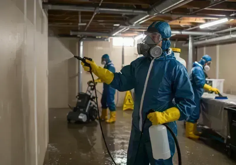 Basement Sanitization and Antimicrobial Treatment process in Ann Arbor, MI